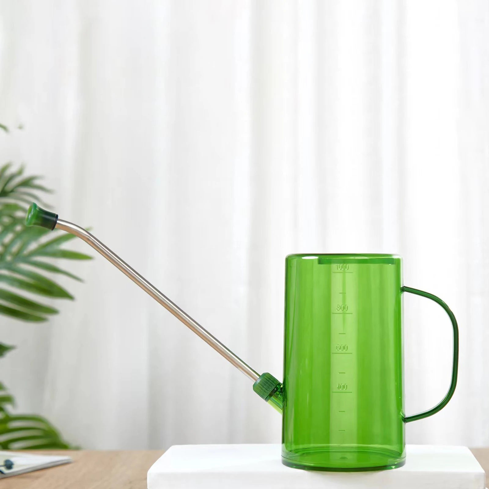 2L Watering Can with Long MouthPortable Flowers Gardening Tool for Indoor Outdoor Office Flower Bonsai House Plants Watering Pot
