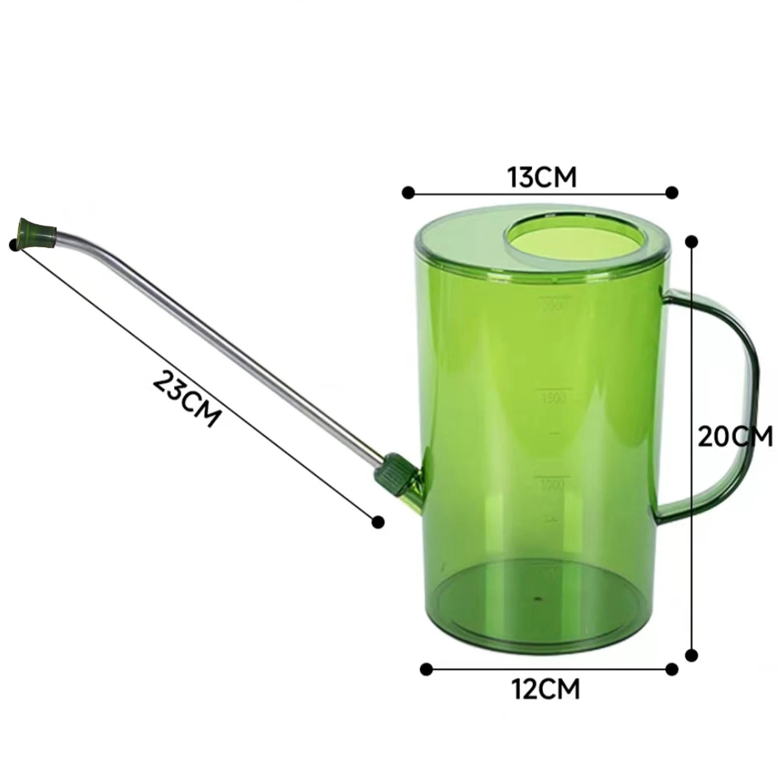 2L Watering Can with Long MouthPortable Flowers Gardening Tool for Indoor Outdoor Office Flower Bonsai House Plants Watering Pot