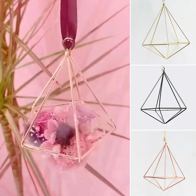Geometric Macrame Pot Pocket Wall Boho Courtyard Home Decor Gardening Green Plant Hanging Stand Air Plant Holder Home Decor