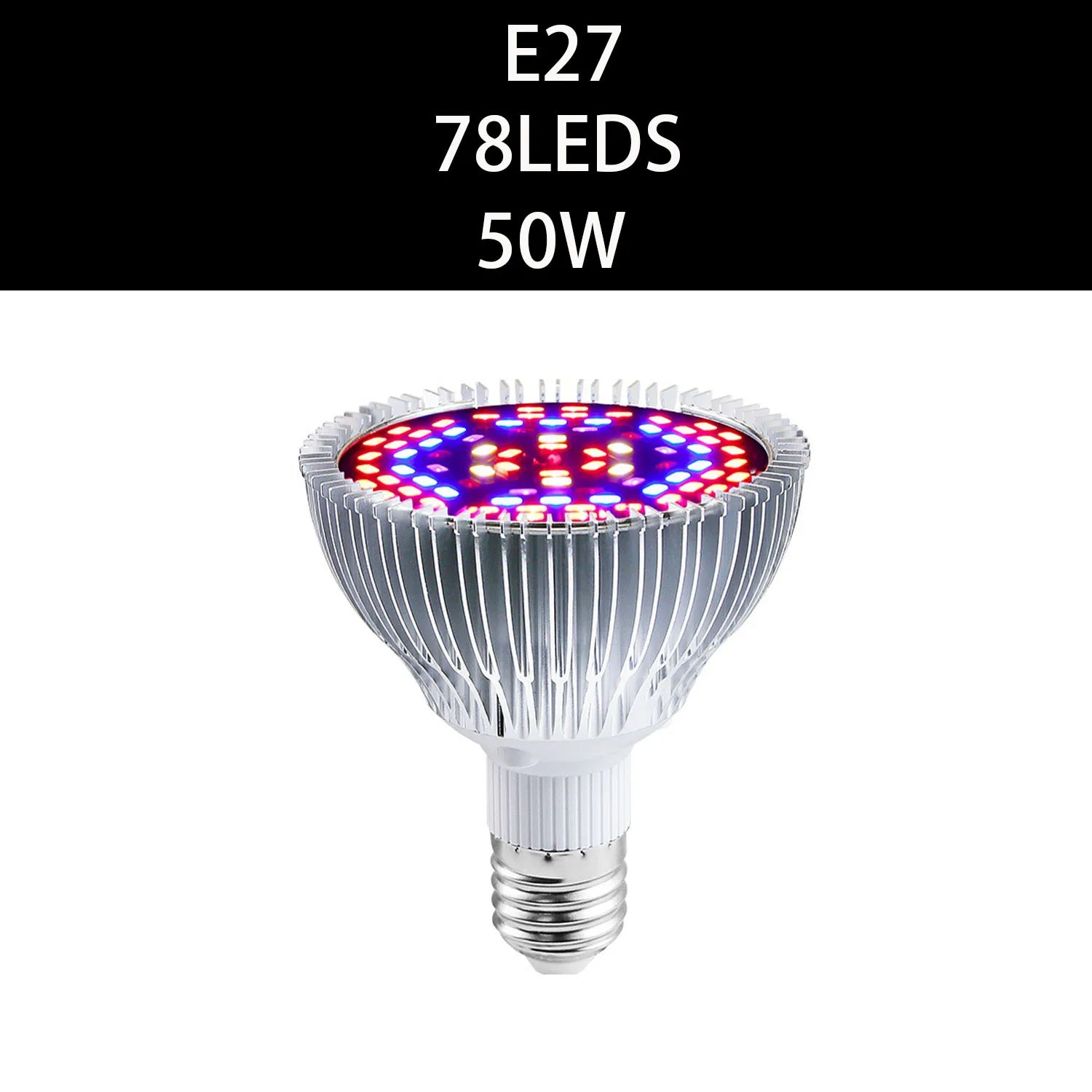 50/80/100/150W Phyto Lamp Full Spectrum LED Grow Light E27 Plant Lights Fitolamp For Indoor Seedlings Flower Grow Tent GrowBox