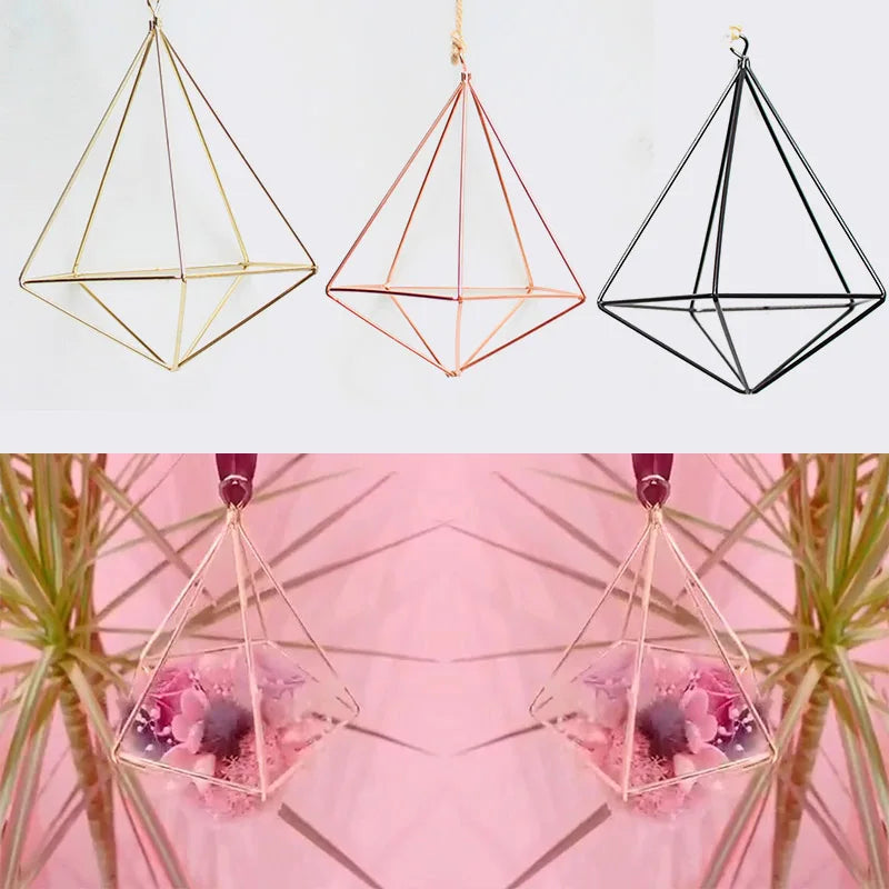 Geometric Macrame Pot Pocket Wall Boho Courtyard Home Decor Gardening Green Plant Hanging Stand Air Plant Holder Home Decor