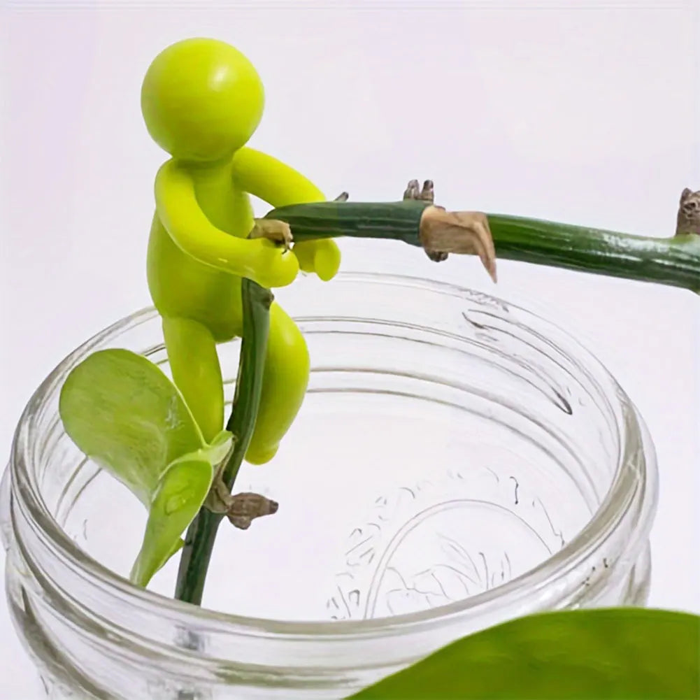 1-6 PCS Cute Plant Stand Plastic Plant Support Pile Greenhouse Arrangement Fixed Rod Indoor Flower Plant Vine Climbing Bracket