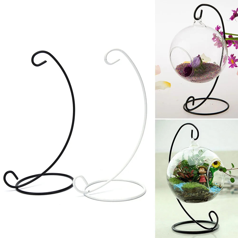 1PC Hanging Glass Vase Hanging Terrarium Plant Flower Clear Container Hanging Vase Indoor Home Decoration Creative