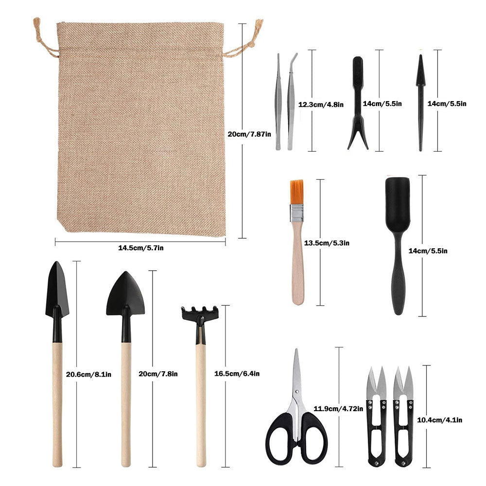 Succulent Plants Tools Mini Garden Hand Tools Transplanting Outdoor Bonsai Gardening Tools Set Succulent Miniature Planting Tool