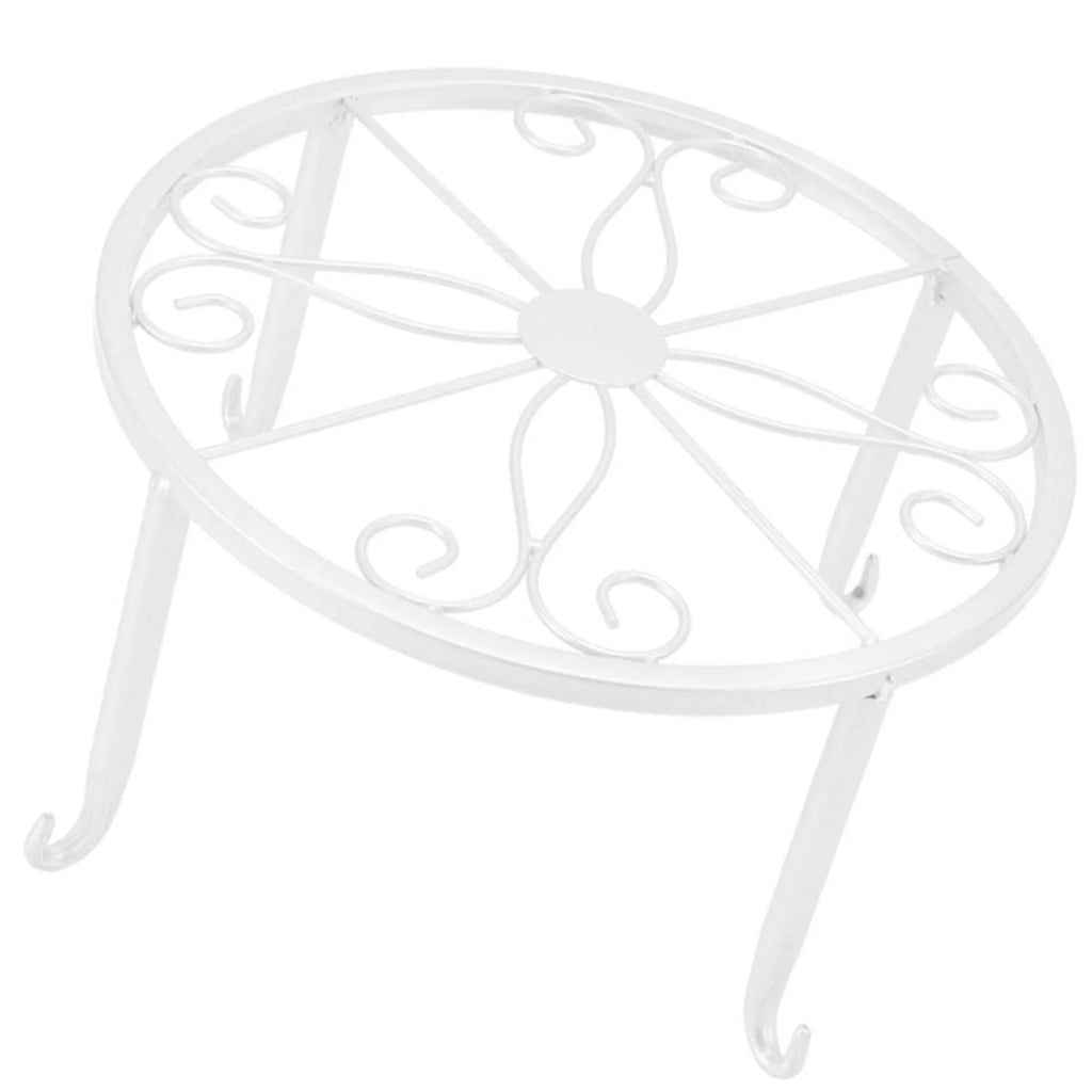 1Pc Metal Plant Stand Flower Pot Base Holder Stool for Home Garden Indoor Outdoor Flower Plant Display Bonsai Holder