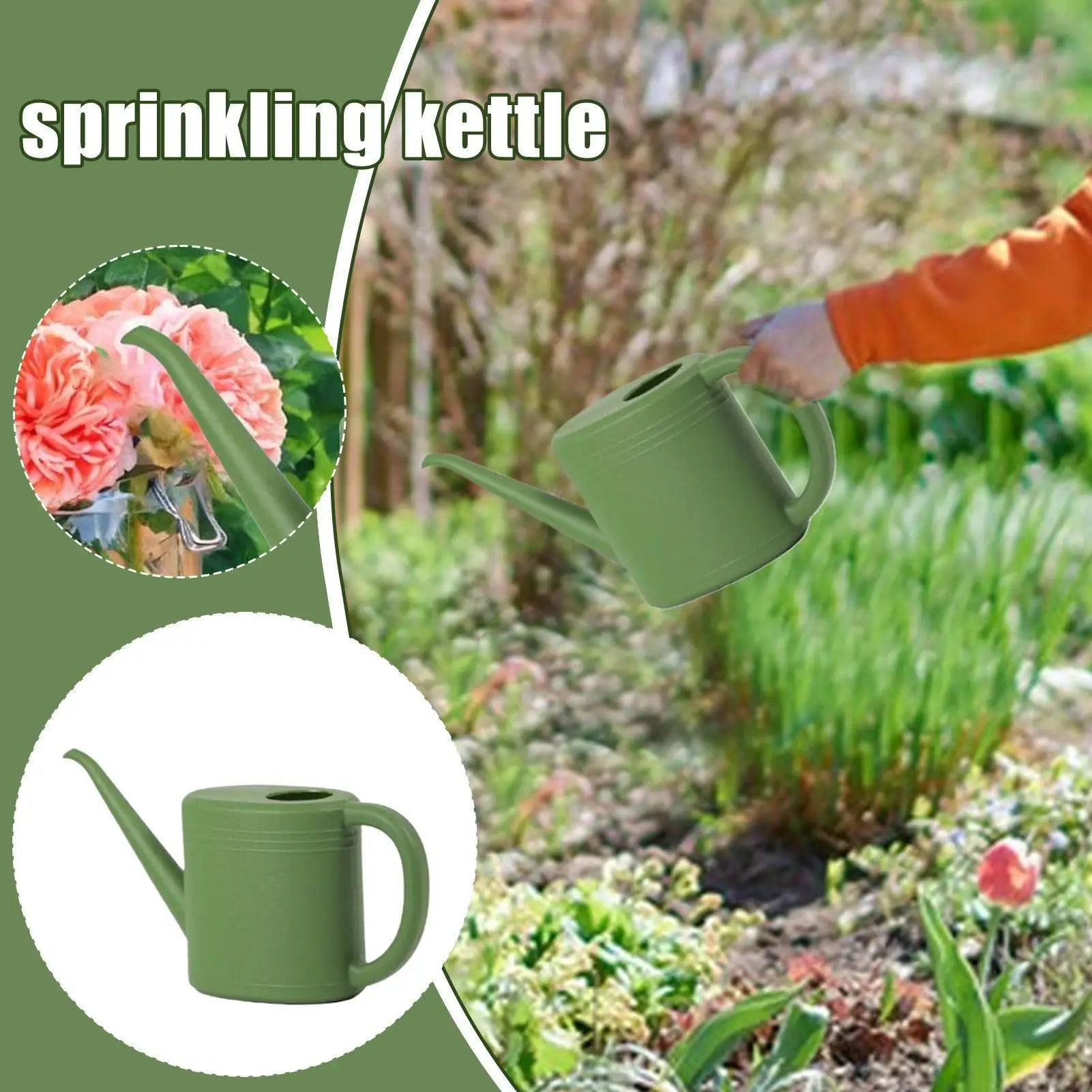 Plant Watering Can 1L Portable Watering Pot Household Transparent Watering Pot Garden Watering Pot Tool For Balcony Patio