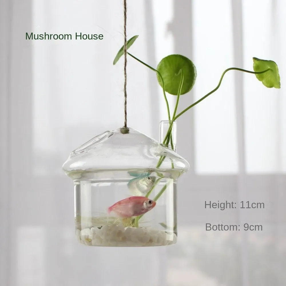 Creative Garden Hanging Glass Ball Vase Hydroponics Flower Plant Pot Terrarium Container Flower Plant Pot Garden Wedding Decor