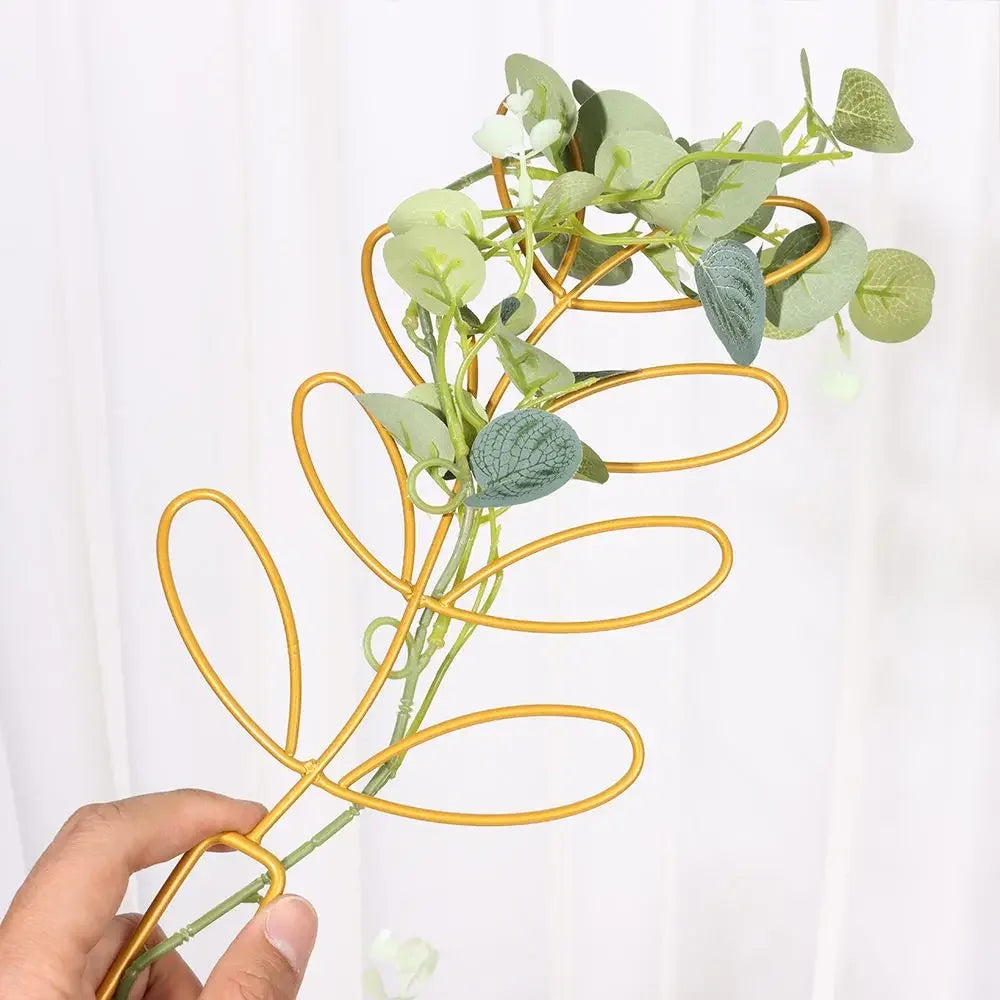 Creative Potted Ornament Home Decoration Plant Trellis Garden Arrangement Leaf Shape Bracket Vine Climbing Support