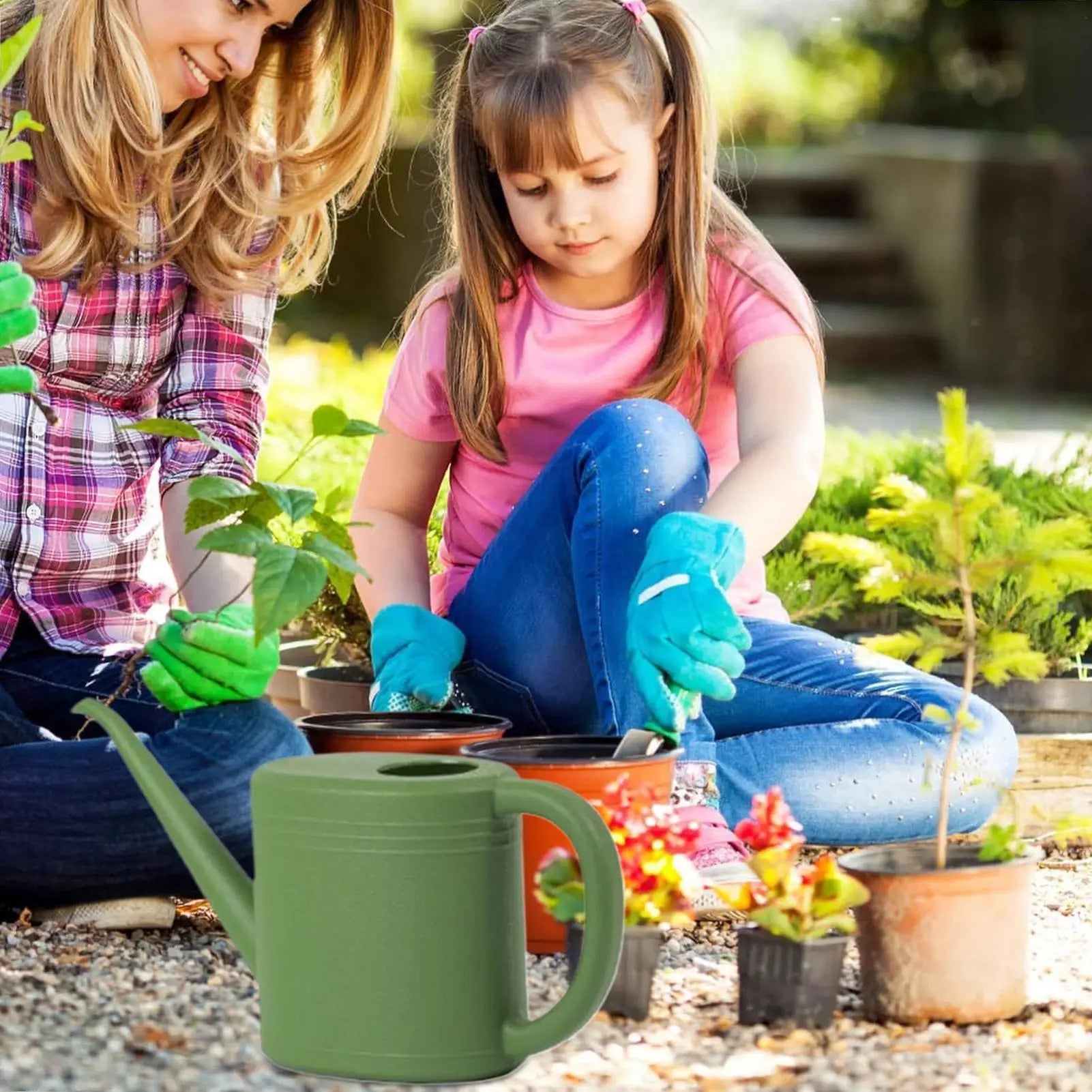 Plant Watering Can 1L Portable Watering Pot Household Transparent Watering Pot Garden Watering Pot Tool For Balcony Patio