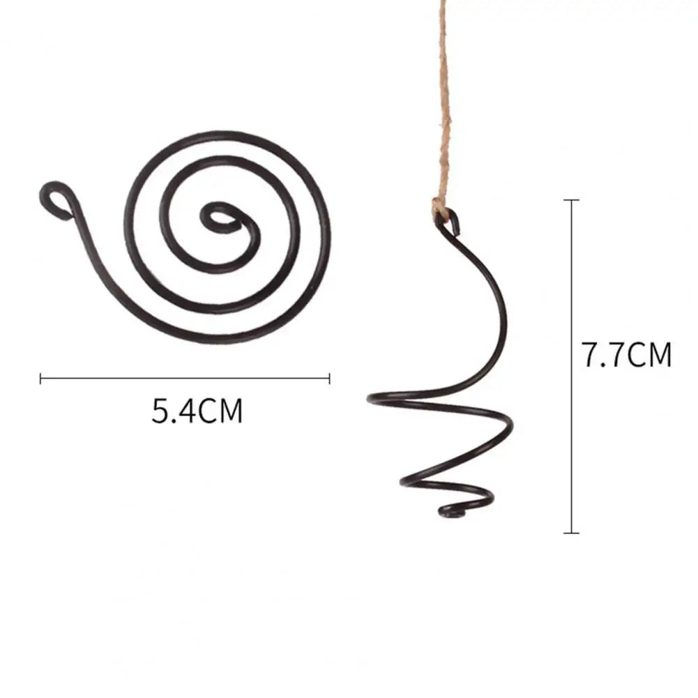 6 Pcs Air Plant Holder Metal Hanging Tillandsia Container Adjustable Swirl Air Plant Holder for Home Office Balcony Garden Decor
