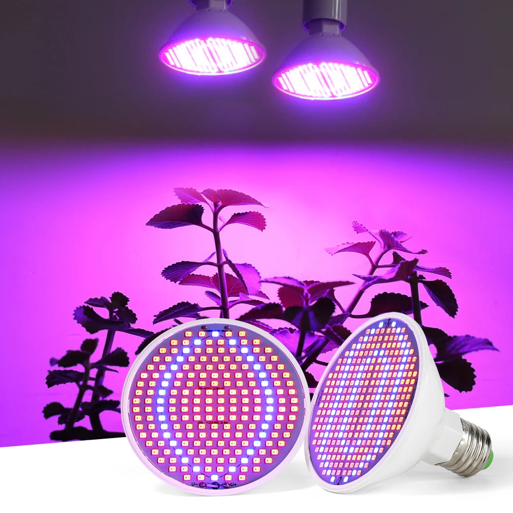 LED Plant Grow Light LED Lamp E27 Plant Lamp Fitolamp Full Spectrum Indoor Hydroponics Flower Seedling LED Spotlight Bulb