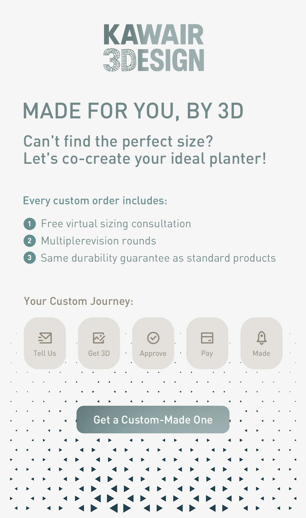 Modern Minimalist 3D Printed Plant Pot – Biodegradable Flower Planter for Home Decor, Eco-Friendly Sustainable Gift (Yuso)