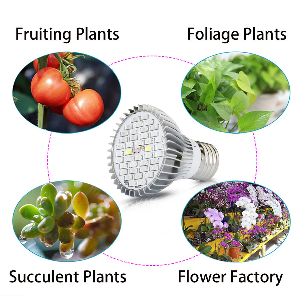 50/80/100/150W Phyto Lamp Full Spectrum LED Grow Light E27 Plant Lights Fitolamp For Indoor Seedlings Flower Grow Tent GrowBox