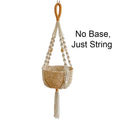 Macrame Plant Hanger Indoor Hanging Planter Basket Woven Cotton Rope Flower Pot Crochet Plant Holder Stand for Boho Home Decor