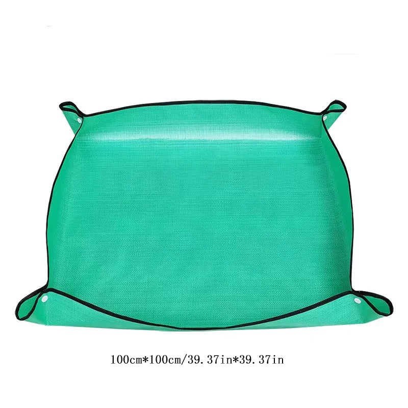 Flower Pots Transplanting Mats Gardening Planting Mat Pe Plant Repotting Mat Foldable Waterproof Gardening Potting Pad