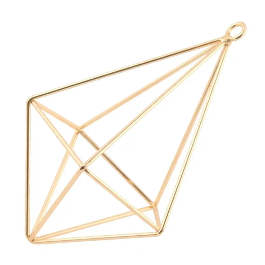 Hollow Flowerpot Propagation Stations Glass Hanging Geometric Plant Iron Stand Air Plant Holder Wedding Home Dinning Room Decor