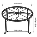 1Pc Metal Plant Stand Flower Pot Base Holder Stool for Home Garden Indoor Outdoor Flower Plant Display Bonsai Holder
