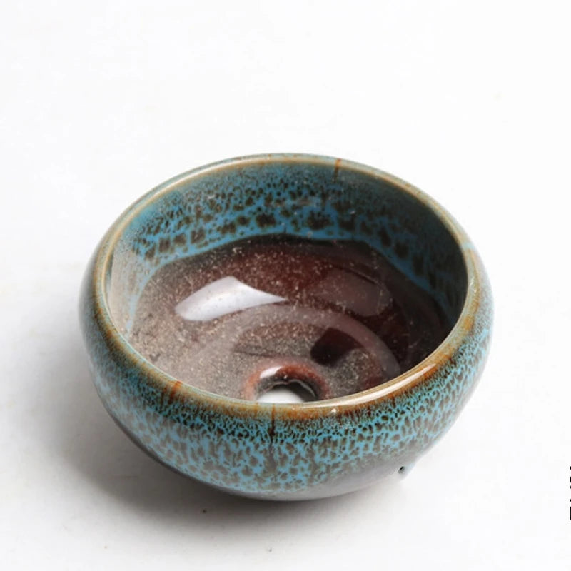 6pc Kiln-changed Flower Pot Bonsai Ceramic Pots For Plants Mini Succulent Plant Small Cactus Outdoor Container Modern Decorative
