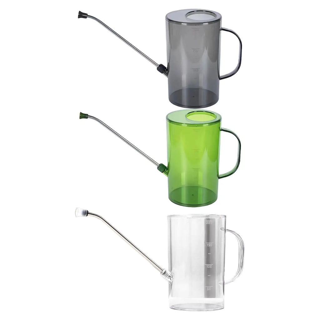2L Watering Can with Long MouthPortable Flowers Gardening Tool for Indoor Outdoor Office Flower Bonsai House Plants Watering Pot