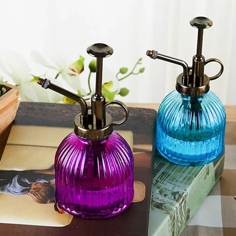 1PC 300Ml Plant Flower Glass Garden Waterer Mister Water Cans Spray Irrigation Needs Hairdressers Tools