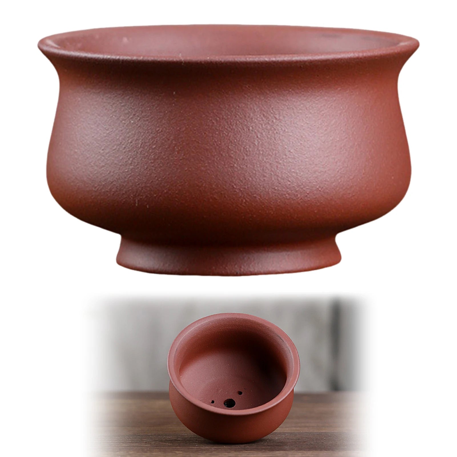 Purple Porcelain Ceramic Flower Pots Drain Hole With Vent Design Easy To For Indoor Outdoor Plants Desktop Bowl Bonsai Basin