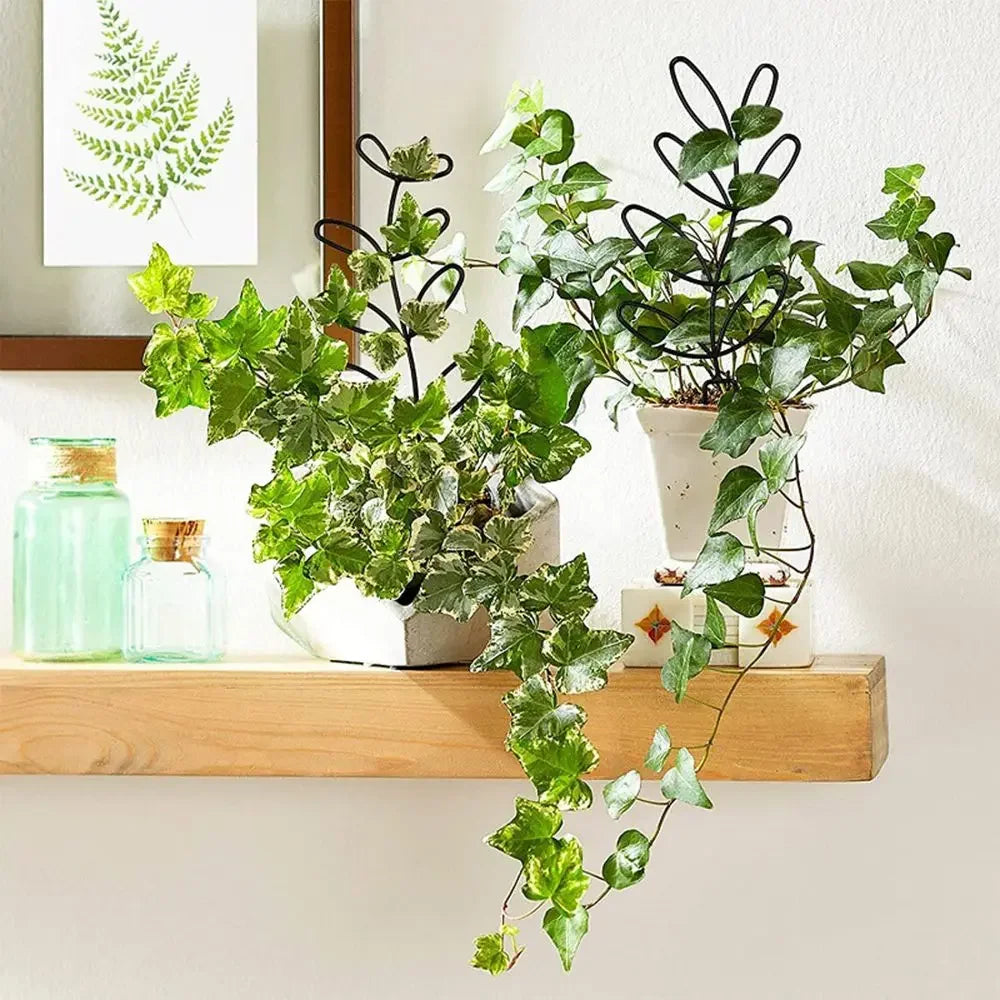 Creative Potted Ornament Home Decoration Plant Trellis Garden Arrangement Leaf Shape Bracket Vine Climbing Support