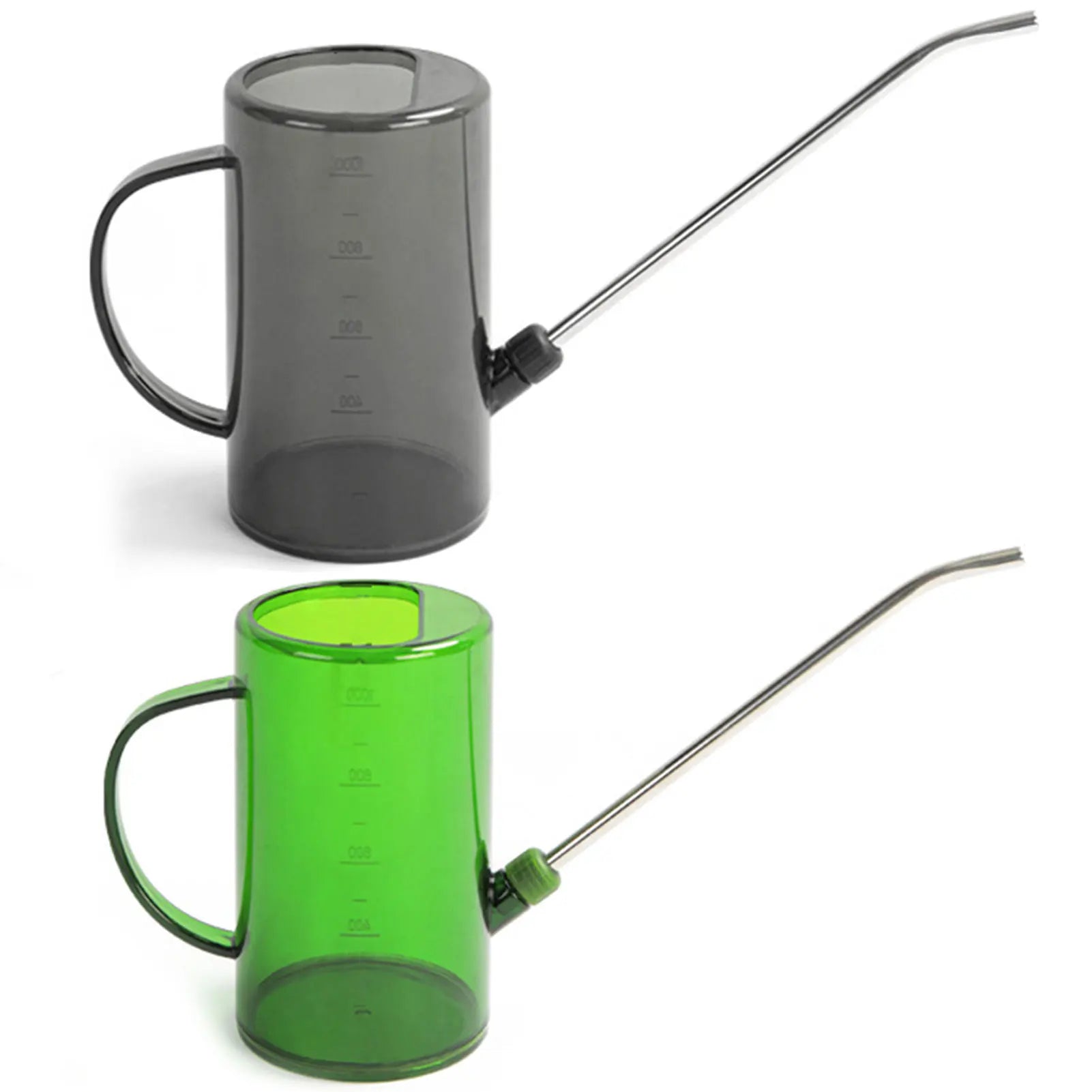 1L/1.5L Indoor Plants Watering Can Transparent Detachable Stainless Steel Long Spout Watering Can for Flower Pot Garden Tools