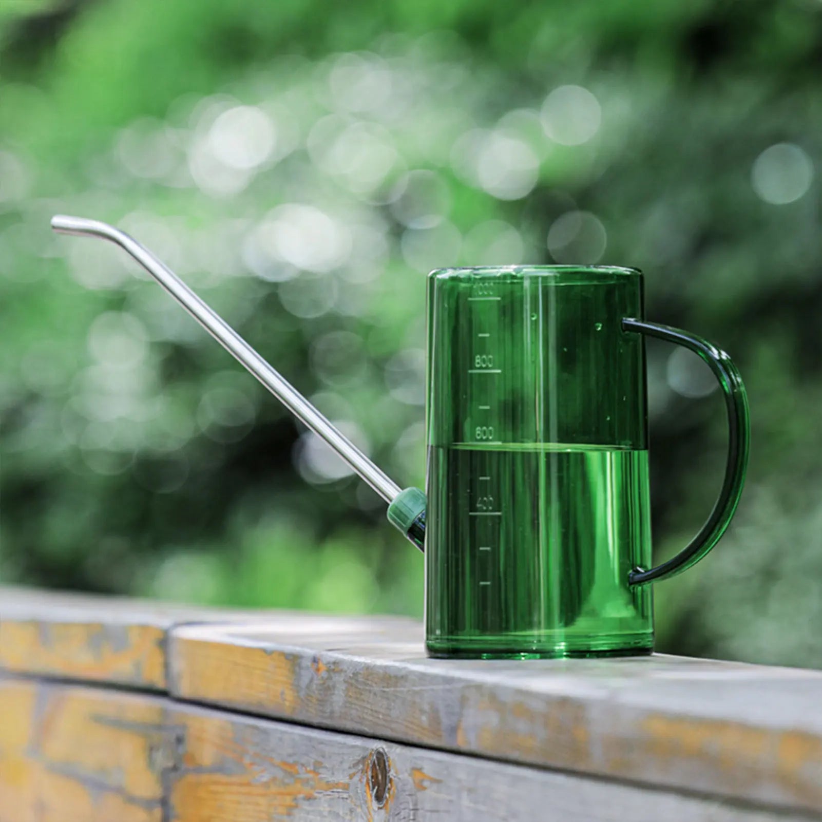 1L/1.5L Indoor Plants Watering Can Transparent Detachable Stainless Steel Long Spout Watering Can for Flower Pot Garden Tools