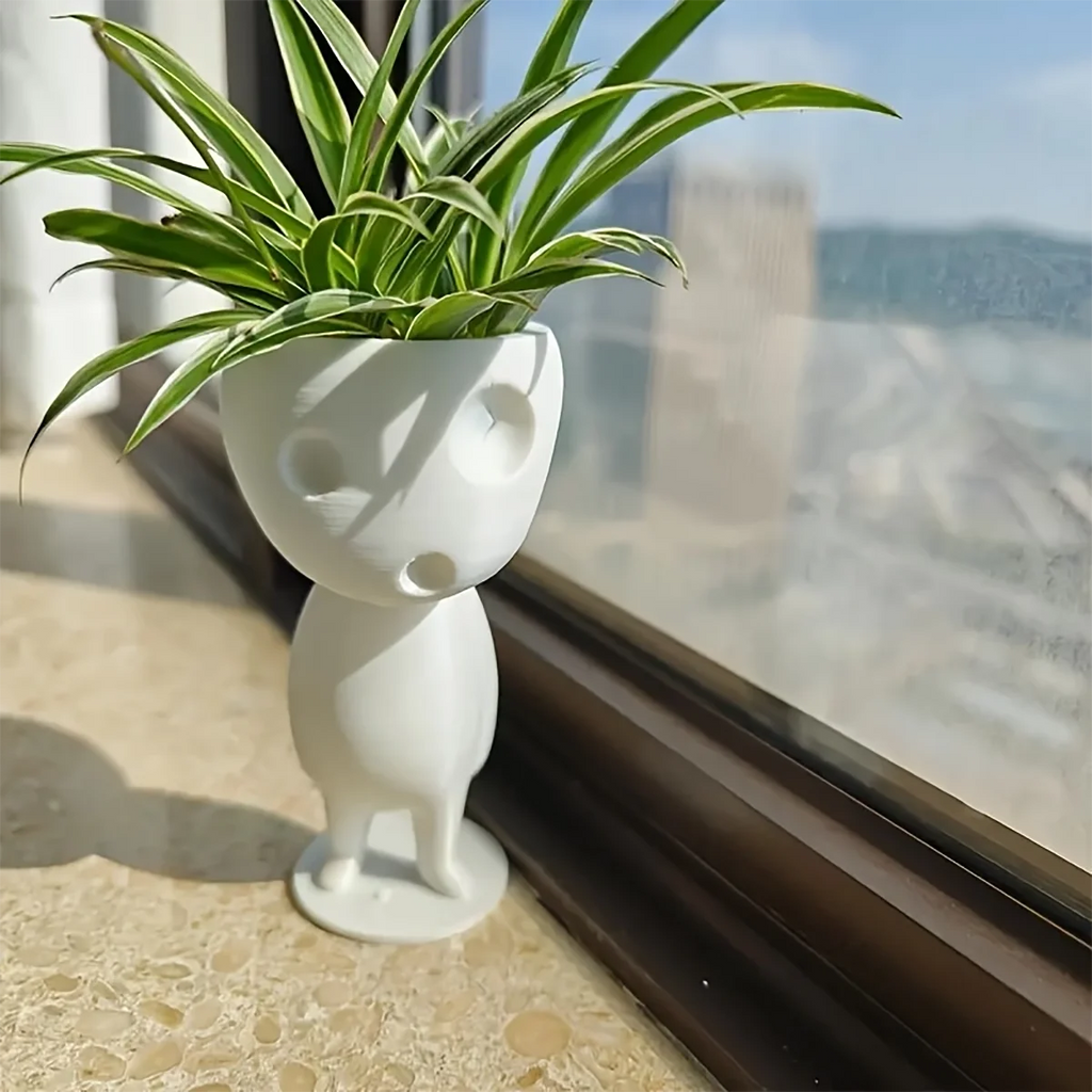 3D technology printing decorative ornaments, very creative and interesting succulent planting pots, creative succulent planting