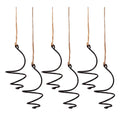6 Pcs Air Plant Holder Metal Hanging Tillandsia Container Adjustable Swirl Air Plant Holder for Home Office Balcony Garden Decor
