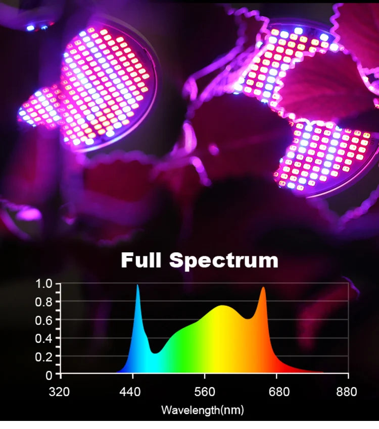 LED Plant Grow Light LED Lamp E27 Plant Lamp Fitolamp Full Spectrum Indoor Hydroponics Flower Seedling LED Spotlight Bulb