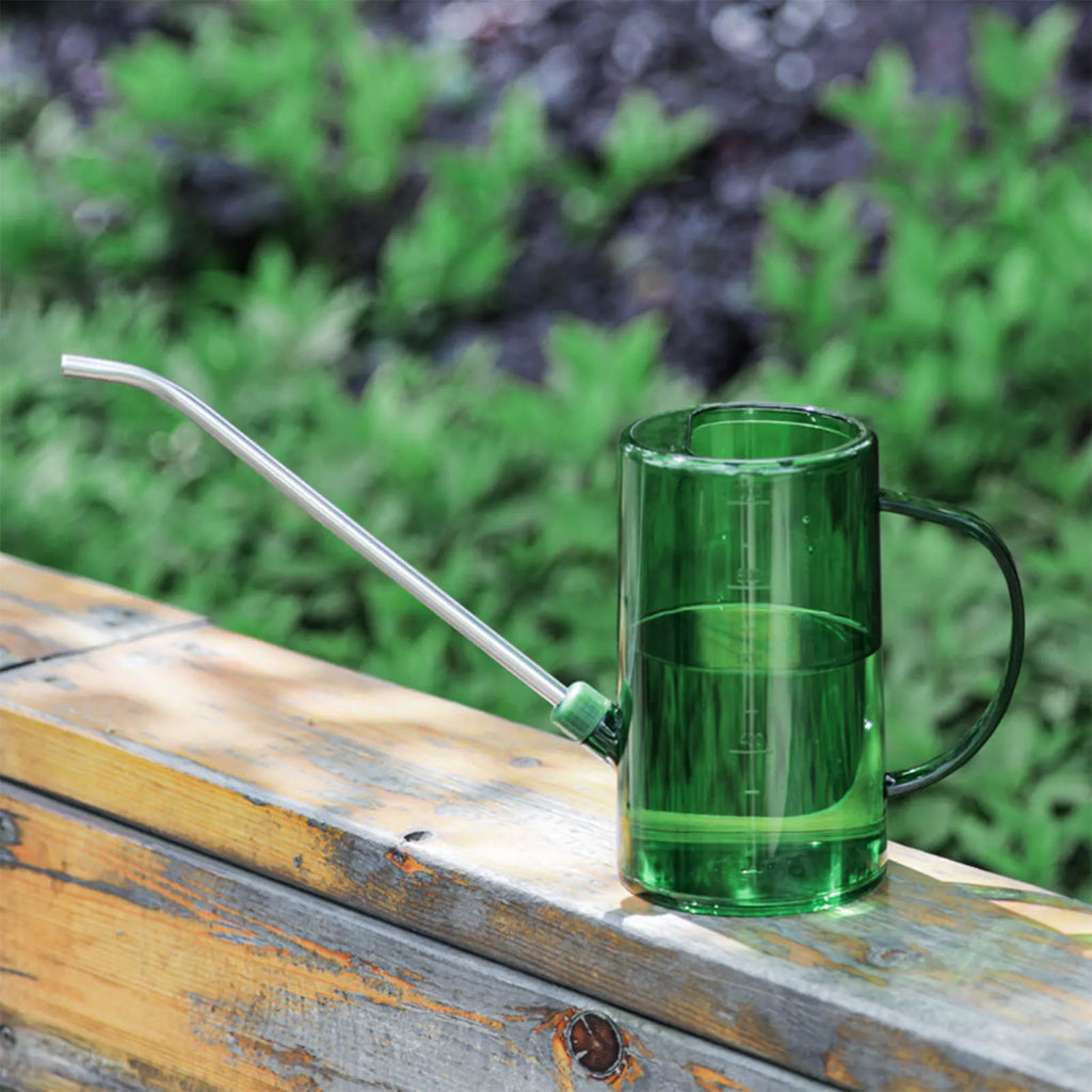 1L/1.5L Indoor Plants Watering Can Transparent Detachable Stainless Steel Long Spout Watering Can for Flower Pot Garden Tools