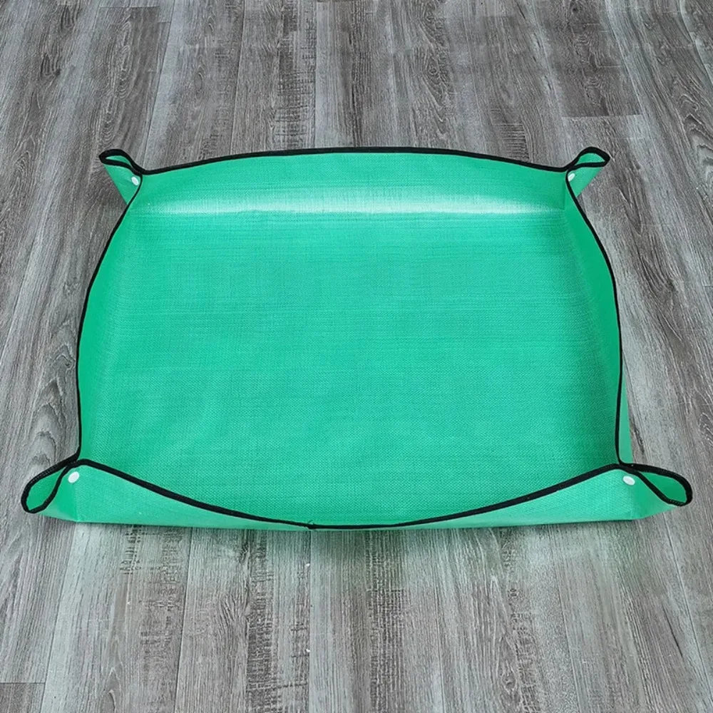 Flower Pots Transplanting Mats Gardening Planting Mat Pe Plant Repotting Mat Foldable Waterproof Gardening Potting Pad
