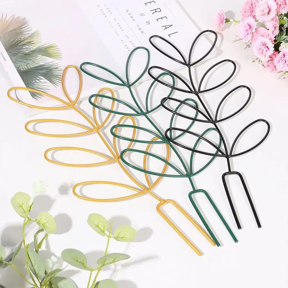 Creative Potted Ornament Home Decoration Plant Trellis Garden Arrangement Leaf Shape Bracket Vine Climbing Support