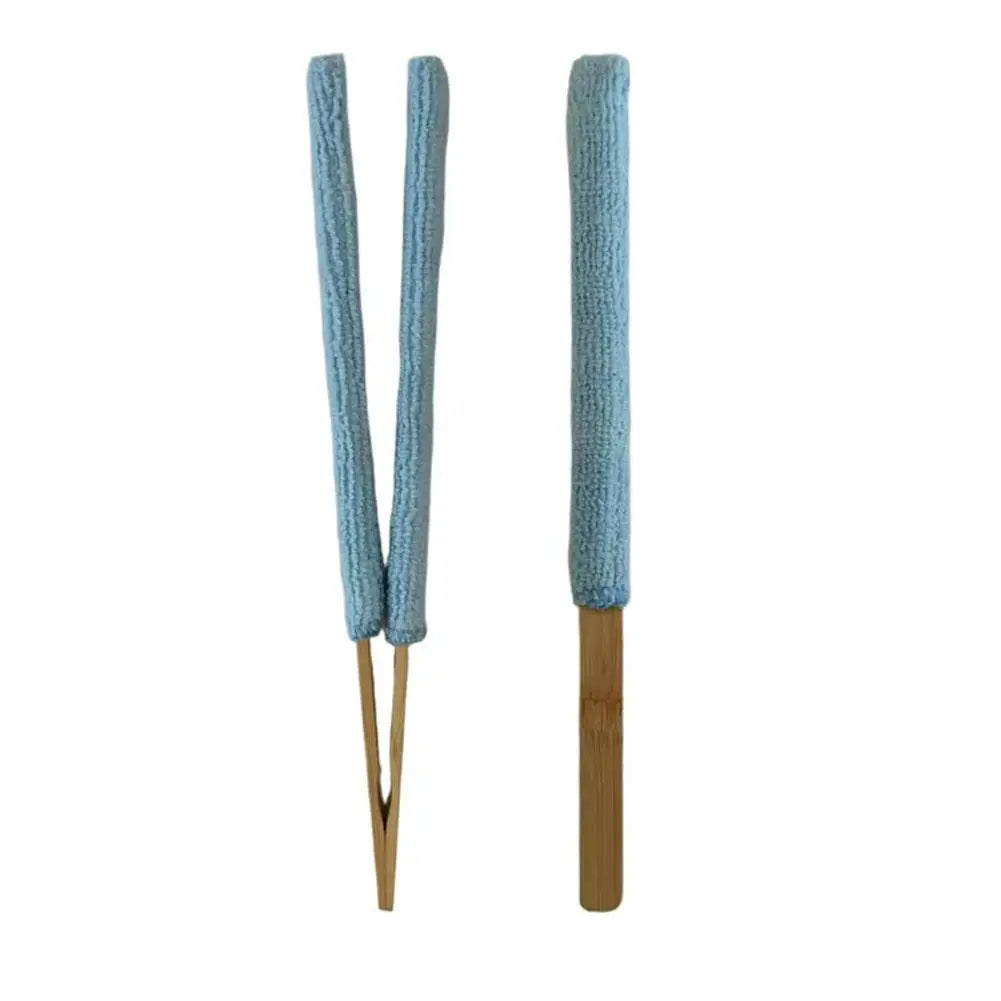 Indoor Plant Leaf Cleaner Kit with Detachable Microfiber Pads & Dusting Gloves, Reusable and Washable