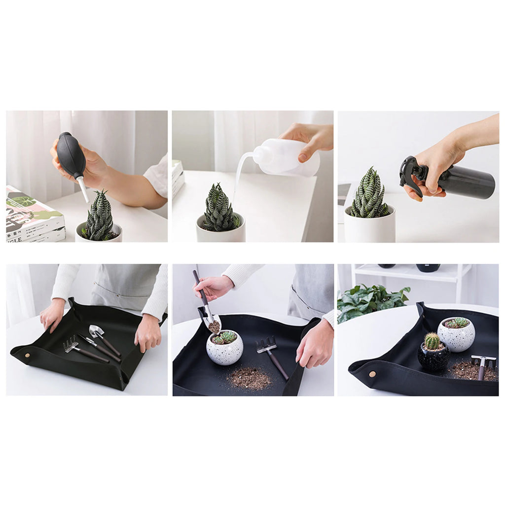 15PCS Garden Planting Tool Set Bonsai Succulent Transplanting Mini Planting Hand Tools for Indoor Miniature Fairy Garden Plant