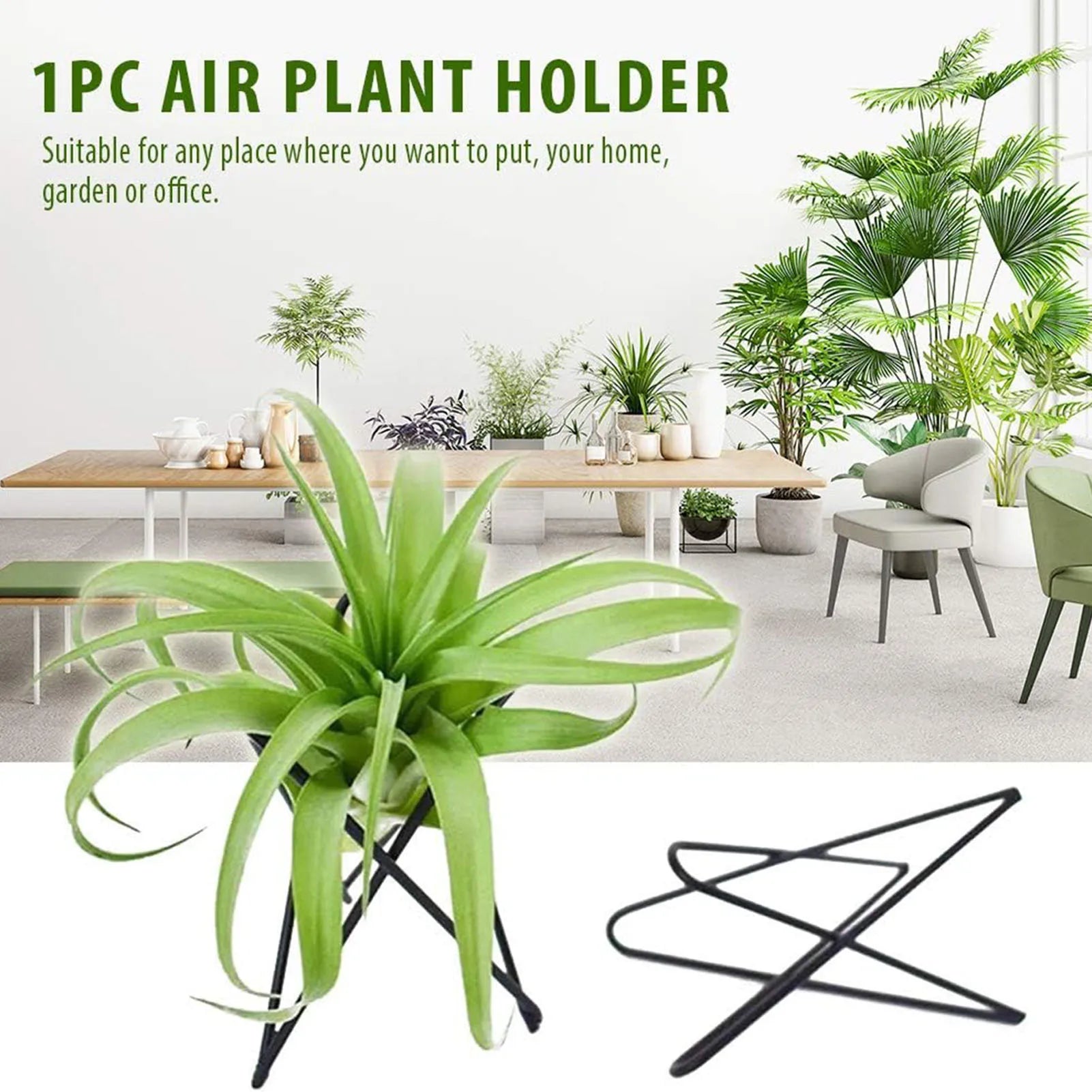 Geometric Airplant Holders Elegant Desktop Air Plant Container for Family Friend Neighbor Gift