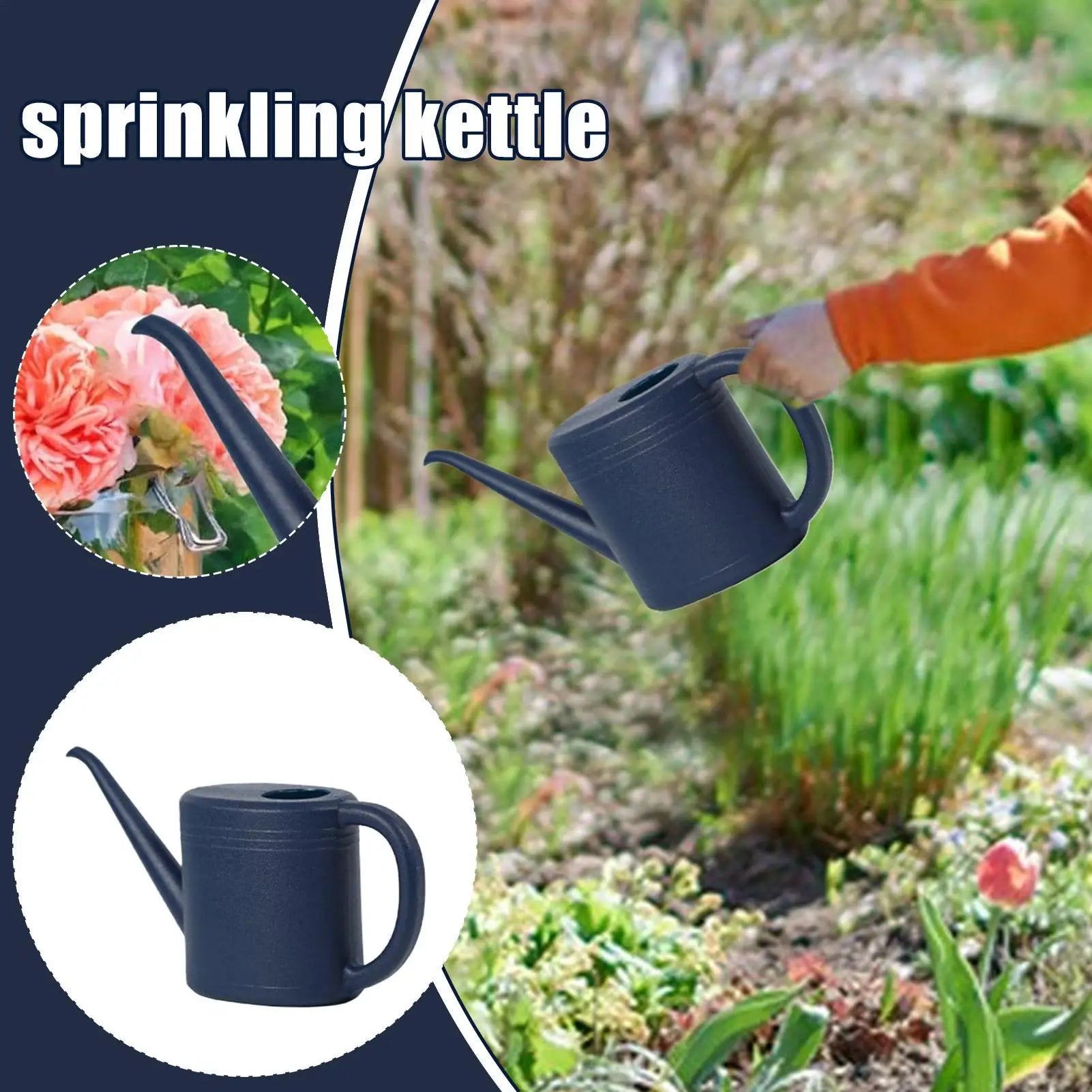 Plant Watering Can 1L Portable Watering Pot Household Transparent Watering Pot Garden Watering Pot Tool For Balcony Patio