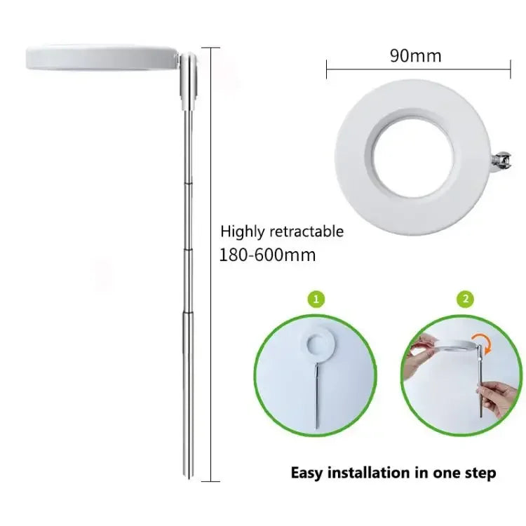 LED Grow Light Full Spectrum Plant Growth Light USB 5V Height Adjustable Dimmable Growing Lamp with Timer for Indoor Plants Herb