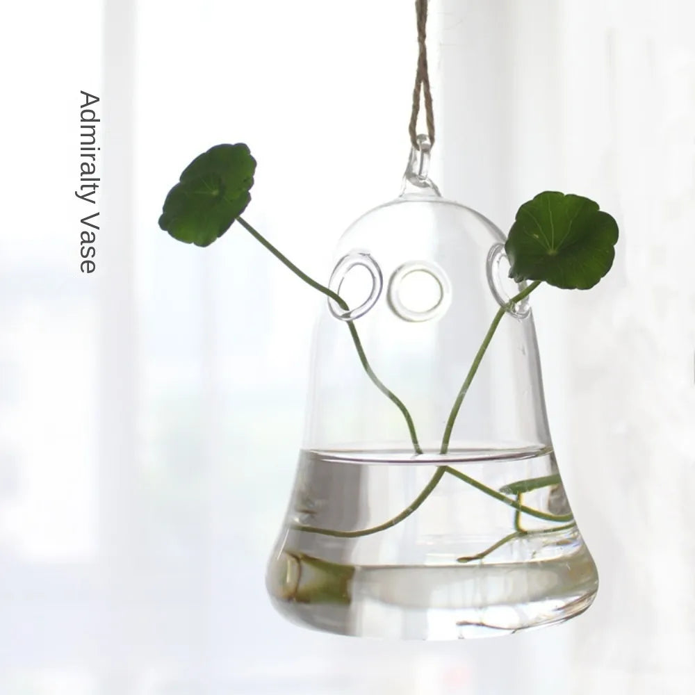 Creative Garden Hanging Glass Ball Vase Hydroponics Flower Plant Pot Terrarium Container Flower Plant Pot Garden Wedding Decor