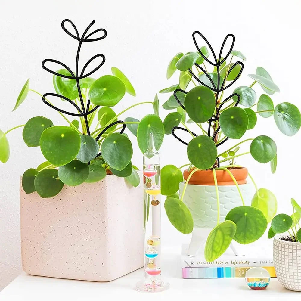 Creative Potted Ornament Home Decoration Plant Trellis Garden Arrangement Leaf Shape Bracket Vine Climbing Support