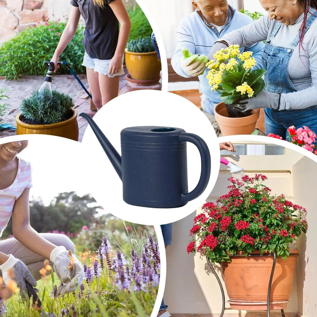 Plant Watering Can 1L Portable Watering Pot Household Transparent Watering Pot Garden Watering Pot Tool For Balcony Patio