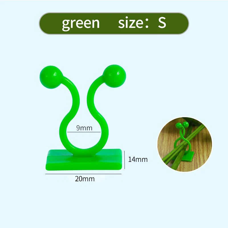 5/10/20/50Pcs Garden Accsesories Plant Garden Pots & Planters Climbing Wall Outdoor Decors Lamp Support for Plants Clip Vine