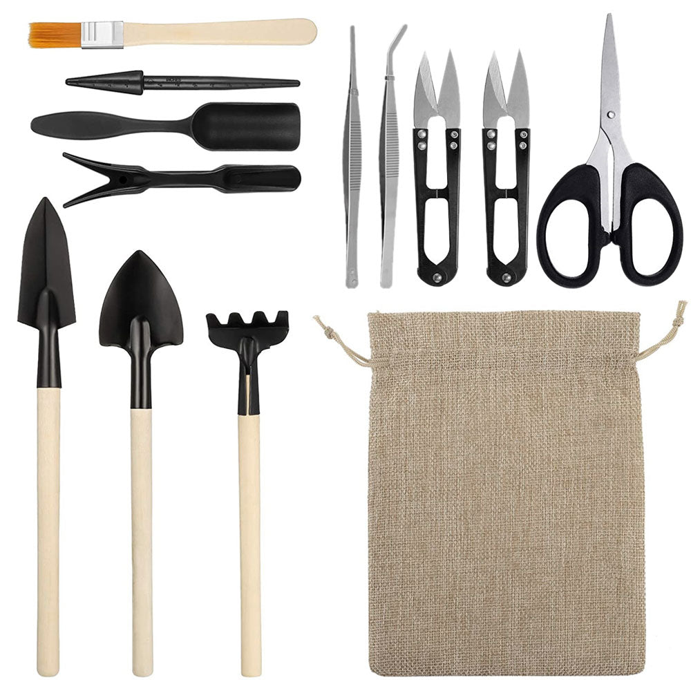 Succulent Plants Tools Mini Garden Hand Tools Transplanting Outdoor Bonsai Gardening Tools Set Succulent Miniature Planting Tool