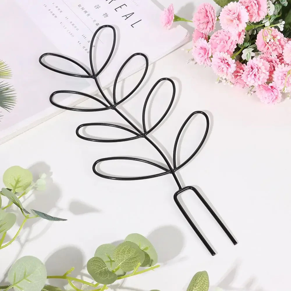 Creative Potted Ornament Home Decoration Plant Trellis Garden Arrangement Leaf Shape Bracket Vine Climbing Support
