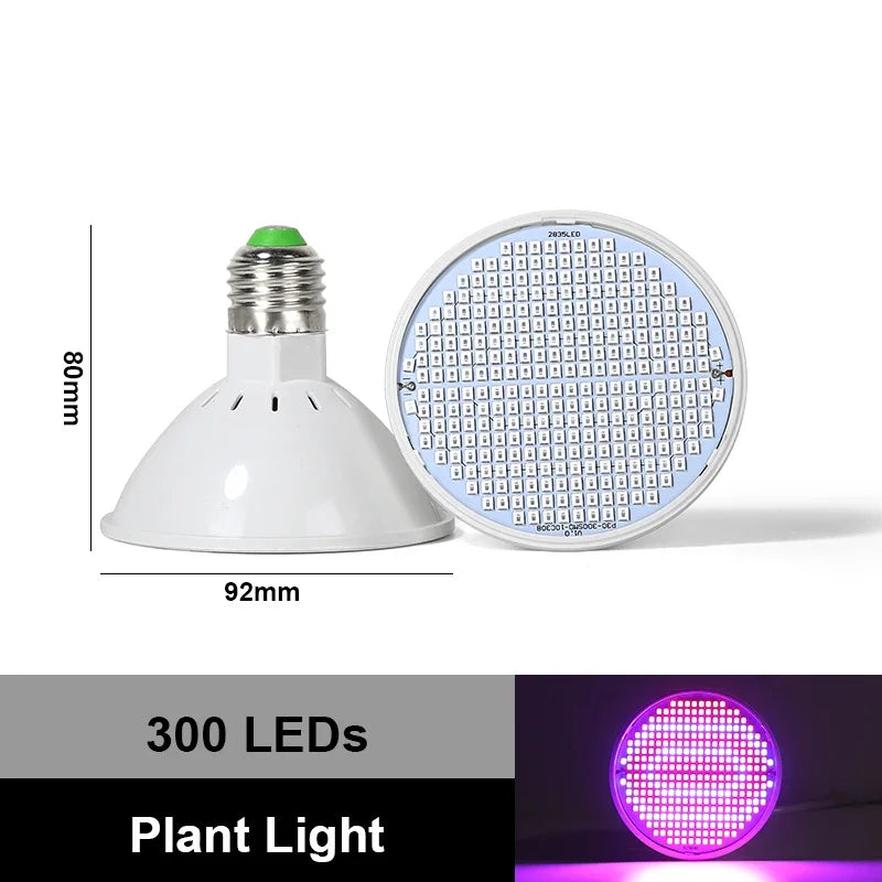 LED Plant Grow Light LED Lamp E27 Plant Lamp Fitolamp Full Spectrum Indoor Hydroponics Flower Seedling LED Spotlight Bulb