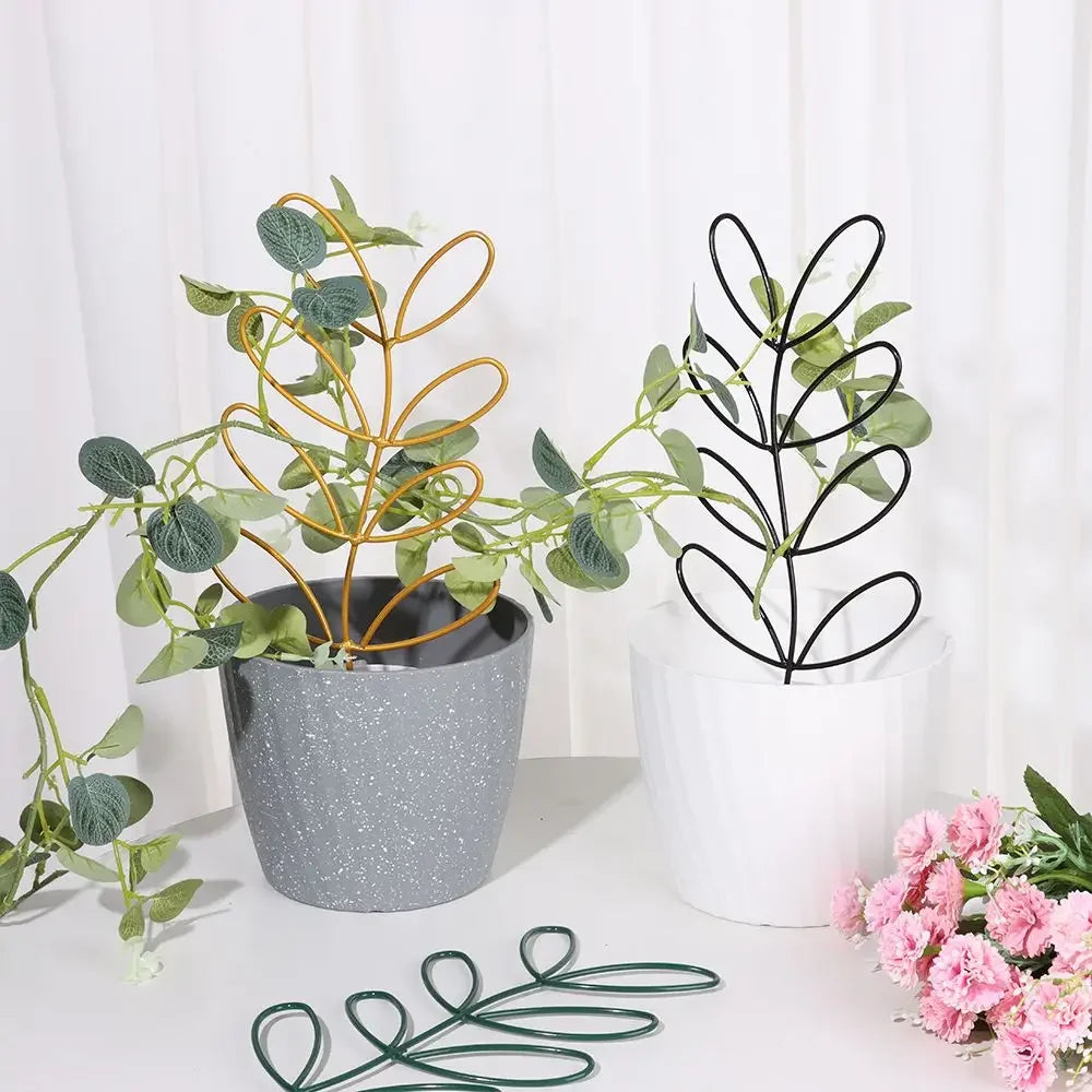 Creative Potted Ornament Home Decoration Plant Trellis Garden Arrangement Leaf Shape Bracket Vine Climbing Support