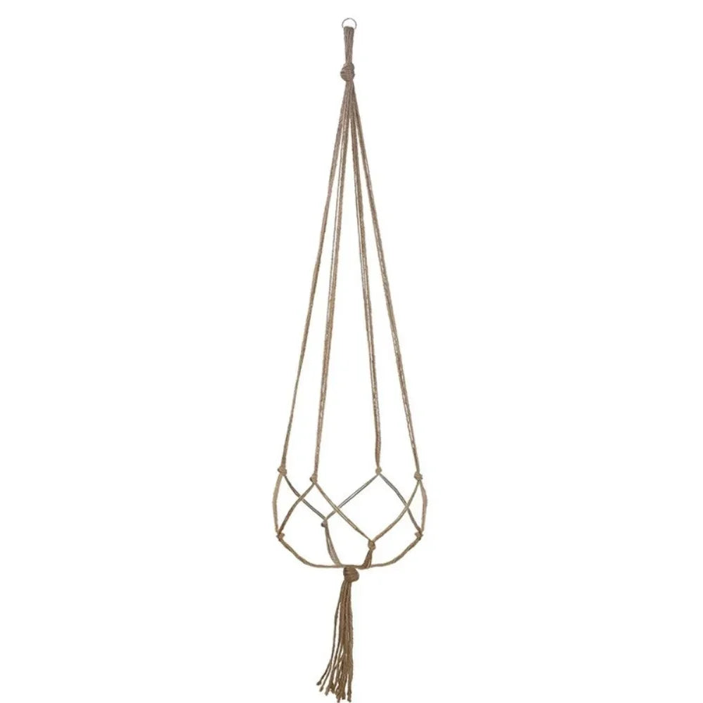 Handmade Macrame Flower Pot Wall Decor Courtyard Garden Hanging Planter Hanging Basket Plant Hanger Hanging Plant