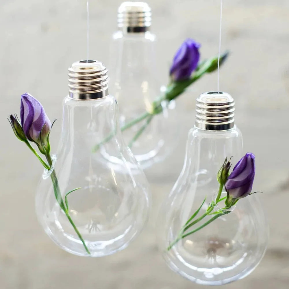 Creative Garden Hanging Glass Ball Vase Hydroponics Flower Plant Pot Terrarium Container Flower Plant Pot Garden Wedding Decor