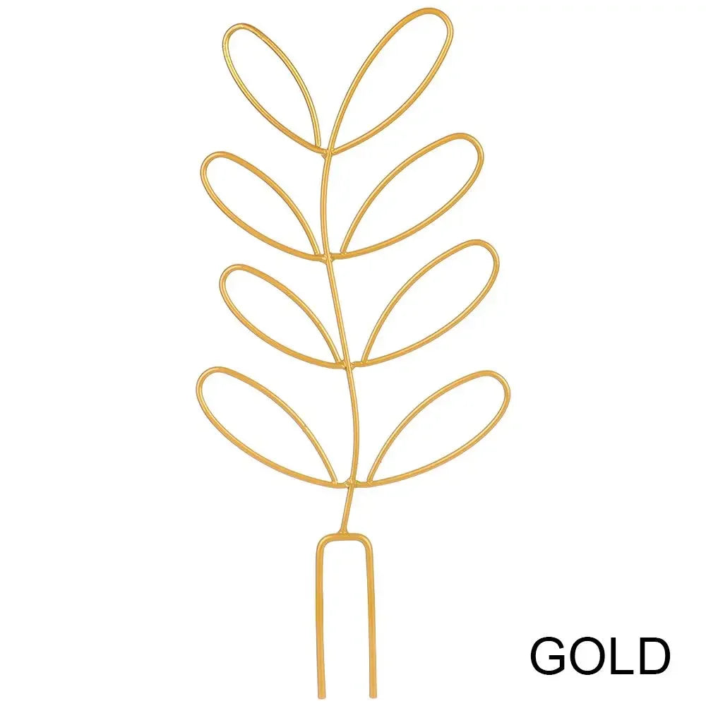 Creative Potted Ornament Home Decoration Plant Trellis Garden Arrangement Leaf Shape Bracket Vine Climbing Support